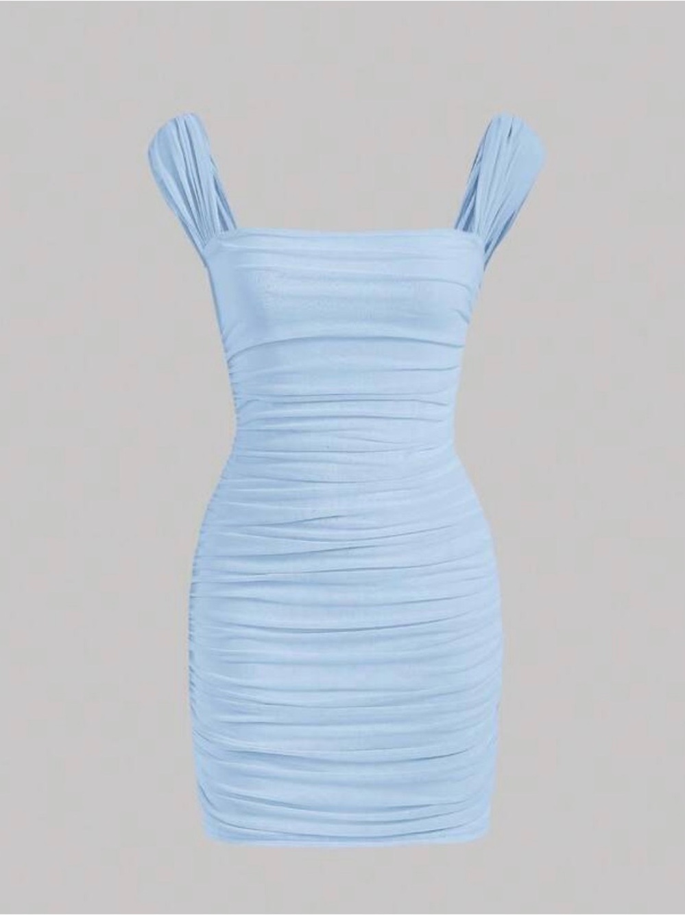 Shine baby blue dress